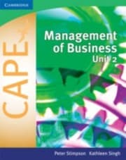 Tapa de Management of Business for CAPE Unit 2