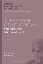 Tapa de Alexander Of Aphrodisias On Aristotle Meteorology 4