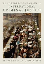 Tapa de The Oxford Companion To International Criminal Justice