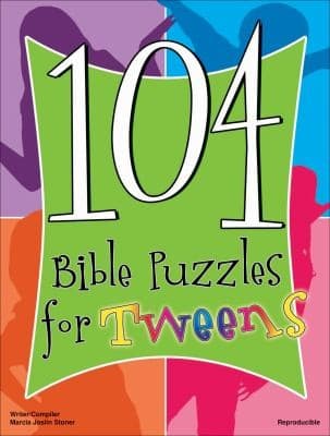 Tapa de 104 Bible Puzzles For Tweens