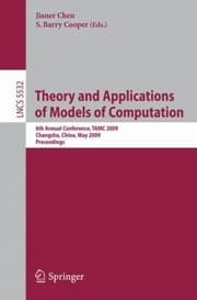 Tapa de Theory And Applications Of Models Of Computation 6th Annual Conference Tamc 2009 Changsha China May 1822 2009 Proceedings