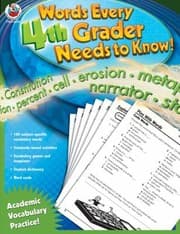 Tapa de Words Every 4th Grader Needs To Know