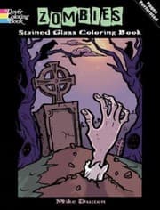 Tapa de Zombies Stained Glass Coloring Book