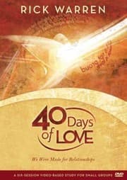 Tapa de 40 Days Of Love We Were Made For Relationships