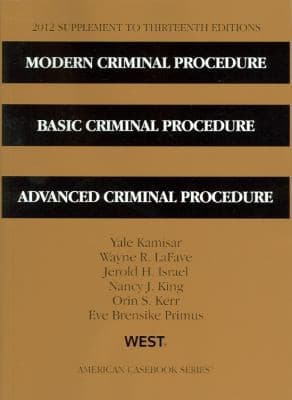 Tapa de Modern Criminal Procedure Basic Criminal Procedure And Advanced Criminal Procedure