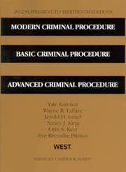 Tapa de Modern Criminal Procedure Basic Criminal Procedure And Advanced Criminal Procedure