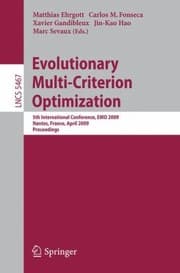 Tapa de Evolutionary Multicriterion Optimization 5th International Conference Emo 2009 Nantes France April 710 2009 Proceedings