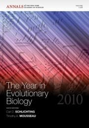Tapa de The Year In Evolutionary Biology 2010