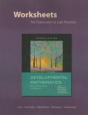 Tapa de Developmental Mathematics Worksheets For Classroom Or Lab Practice Basic Mathematics And Algebra