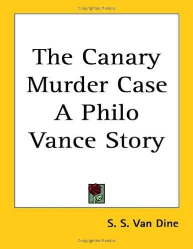 Tapa de The "Canary" Murder Case