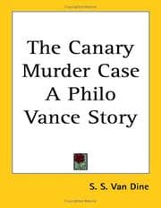 Tapa de The "Canary" Murder Case