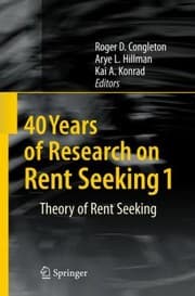 Tapa de Theory Of Rent Seeking