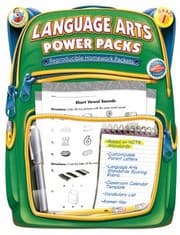 Tapa de Language Arts Power Packs Reproducible Homework Packets