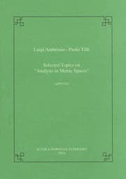 Tapa de Selected Topics On Analysis In Metric Spaces