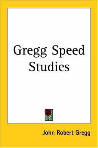 Tapa de Gregg Speed Studies