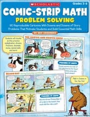 Tapa de Comicstrip Math Problem Solving 80 Reproducible Cartoons With Dozens And Dozens Of Story Problems That Motivate Students And Build Essential Math Skills