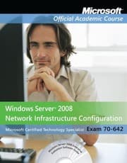 Tapa de Windows Server 2008 Network Infrastructure Configuration 70642