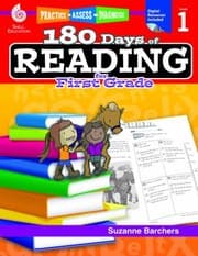 Tapa de 180 Days Of Reading For First Grade