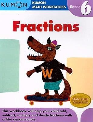 Tapa de Fractions Grade 6