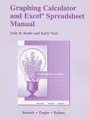 Tapa de Finite Mathematics For Business Economics Life Sciences And Social Sciences Graphing Calculator And Excel Spreadsheet Manual