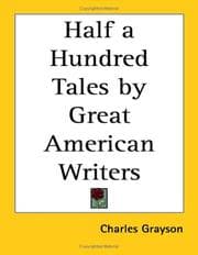 Tapa de Half-a-hundred, tales by great American writers
