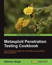 Tapa de Metasploit Penetration Testing Cookbook
