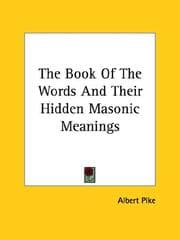 Tapa de The Book Of The Words And Their Hidden Masonic Meanings