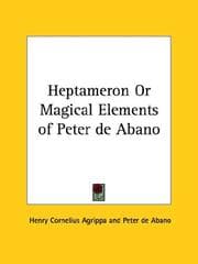 Tapa de Heptameron Or Magical Elements of Peter de Abano