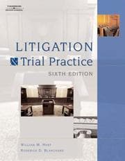 Tapa de LITIGATION AND TRAIL PRACTICE