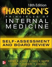 Tapa de Harrisons Principles Of Internal Medicine Selfassessment And Board Review