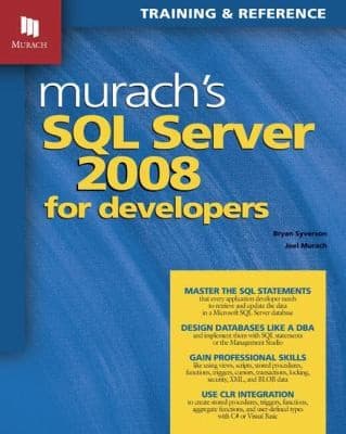 Tapa de Murachs Sql Server 2008 For Developers