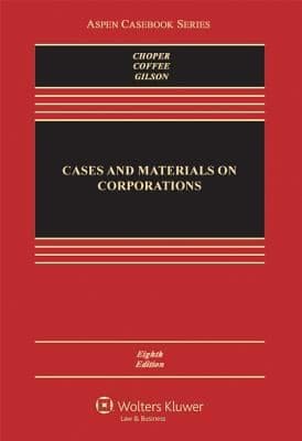 Tapa de Cases And Materials On Corporations