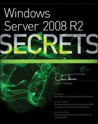 Tapa de Windows Server 2008 R2 Secrets