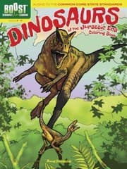 Tapa de Dinosaurs Of The Jurassic Era Coloring Book
