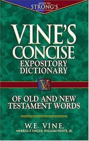 Tapa de Vine's Concise Dictionary of Old and New Testament Words
