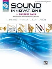 Tapa de Sound Innovations For Concert Band For Bflat Tenor Saxophone Bk 1 A Revolutionary Method For Beginning Musicians