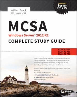 Tapa de Mcsa Windows Server 2012 R2 Complete Study Guide Exams 70410 70411 70412 And 70417