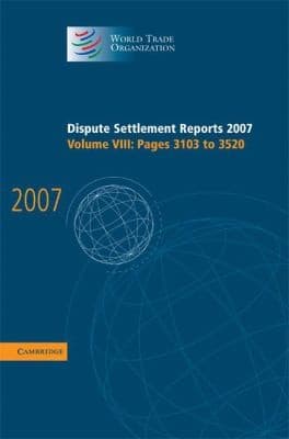Tapa de Dispute Settlement Reports 2007