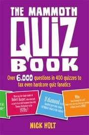 Tapa de The Mammoth Quiz Book Over 6000 Fun And Fascinating Questions