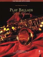 Tapa de Play Ballads With A Band Music Minus One Tenor Sax