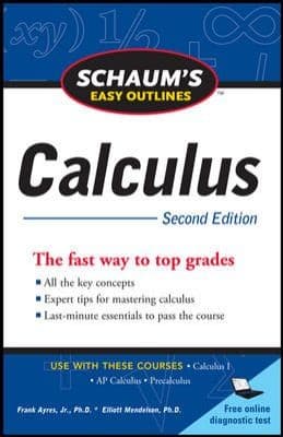 Tapa de Schaums Easy Outlines Calculus