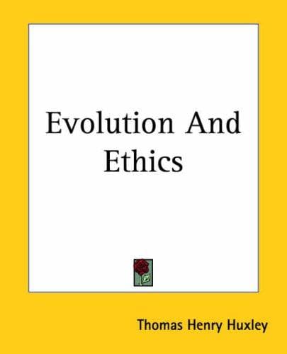 Tapa de Evolution And Ethics