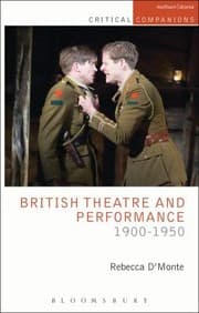 Tapa de British Theatre and Performance 19001950
            
                Critical Companions