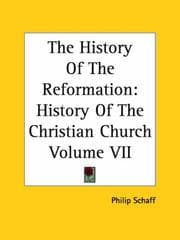 Tapa de The History Of The Reformation