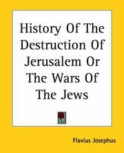 Tapa de History Of The Destruction Of Jerusalem Or The Wars Of The Jews