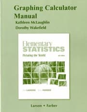 Tapa de Graphing Calculator Manual For Elementary Statistics Picturing The World 5th Edition By Ron Larson Betsy Farber