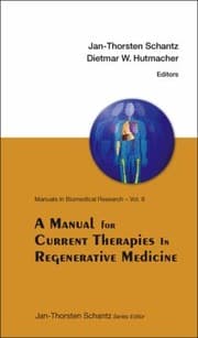Tapa de A Manual For Current Therapies In Regenerative Medicine
