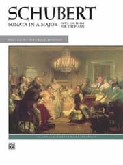 Tapa de Sonata In A Major Opus 120 D 664 For The Piano