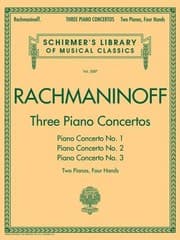 Tapa de Three Piano Concertos Two Pianos Four Hands