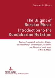 Tapa de The Origins Of Russian Music Introduction To The Kondakarian Notation